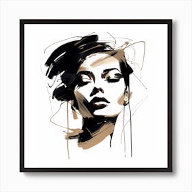 Portrait Of A Woman 8 Art Print