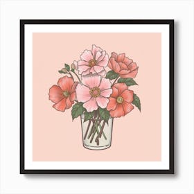 Flowers In A Vase 5 Art Print