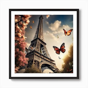 Butterflies In Paris 39 Art Print