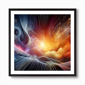 Abstract Nebula Art Print