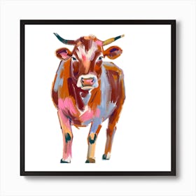 Hereford Cow 01 1 Art Print
