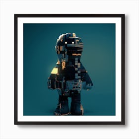 Robot In Space Man Art Print