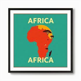 Africa vintage  Art Print