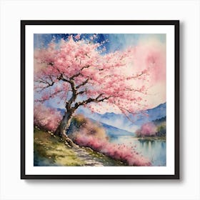 Japanese Sakura Art Print Art Print