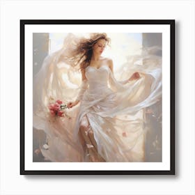 Wedding dress 1 Art Print