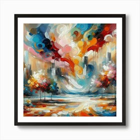 Abstract painting art decoration 9 Art Print