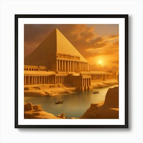 Egyptian Pyramids 7 Art Print