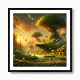 Fairytale Landscape 1 Art Print