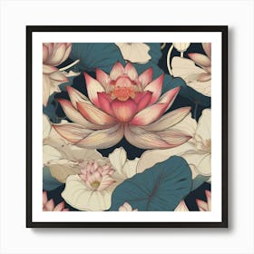 Lotus blossom Art Print