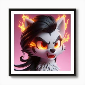 Vixen Flame Art Print