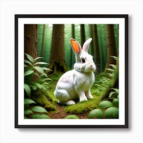 Rabbit In The Forest 2 Art Print