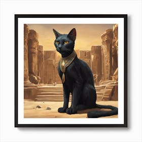 Egyptian Cat Art Print