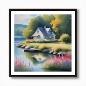 House By The Lake 2 Art Print