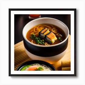 Ramen and sushi Affiche