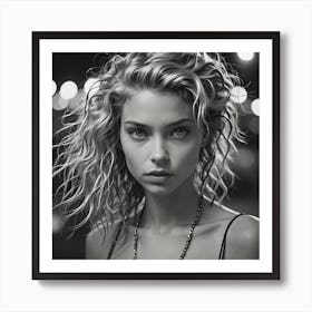 Portrait Of A Young Woman Art Print