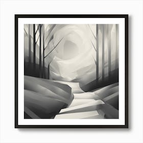 Path In The Woods 1 Art Print