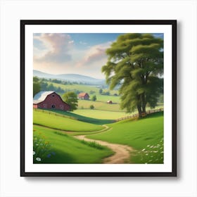 Farm Landscape 24 Art Print