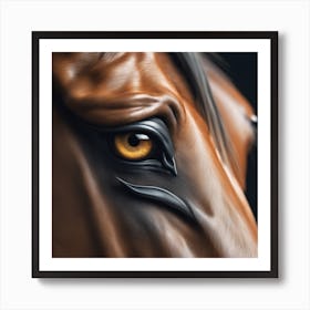 Eye Of A Horse 49 Art Print