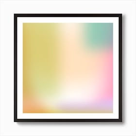 New Day Gradient Square Art Print