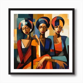 Three African Women 10 Art Print