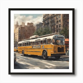 New York City Bus Art Print