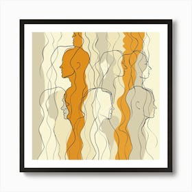 People Silhouettes - vector illustration  drawn lines,city wall art, colorful wall art, home decor, minimal art, modern wall art, wall art, wall decoration, wall print colourful wall art, decor wall art, digital art, digital art download, interior wall art, downloadable art, eclectic wall, fantasy wall art, home decoration, home decor wall, printable art, printable wall art, wall art prints, artistic expression, contemporary, modern art print, Art Print