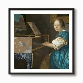 Lady At The Piano 3 Art Print