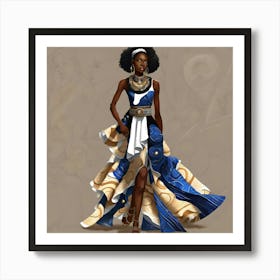 African Fashion Art Print