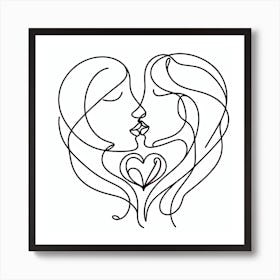 Love and Heart 2 Art Print