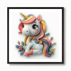 Unicorn 487 Art Print