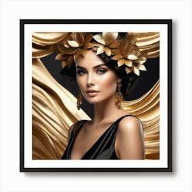 Golden Beauty 1 Art Print