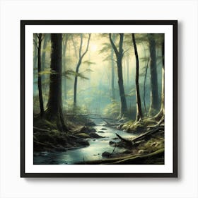 Forest Stream Art Print