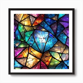 j Vitrai Art Broken Glass Effect No Background Stunning Something That Even Doesnt Exist Mythic Art Print