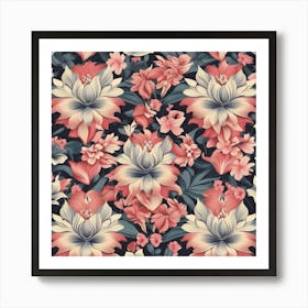 Floral Wallpaper 2 Art Print