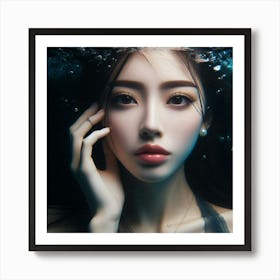 Asian Beauty Underwater Art Print