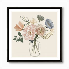 Flowers In A Vase 2 Art Print