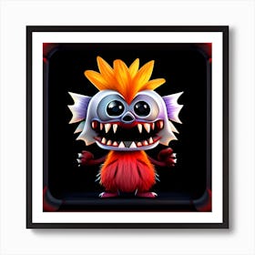 Monster Monster Monster Monster Monster Monster Monster Monster Monster 1 Art Print