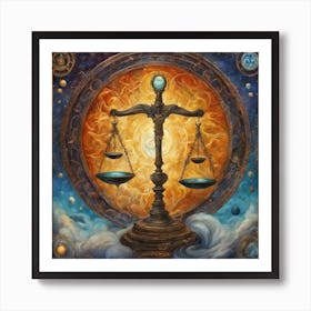 Libra the Scales Art Print