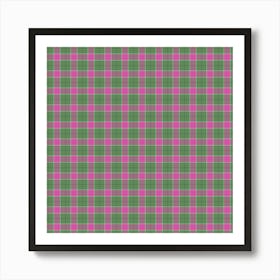 Plaid Fabric 147 Art Print