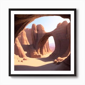 Arch In The Desert Art Print