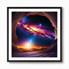 Galaxy In The Cave Art Print