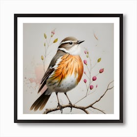 Robin, Warm oil colours for Bird, Birds, Oil Painting, Bird Art, Wildlife Art, Avian Art, Nature Painting, Birds Of Prey, Feathered Friends, Colorful Birds, BirdsIn Art, Avian Beauty Fine Art Print Bird Lovers, Animal Art, Birdwatching, Birds of Instagram, Realistic oil painting of a colorful bird, Detailed avian artwork on canvas, Exquisite bird portrait in oil, Fine art print of bird in natural habitat, Oil painting of migratory birds, Feathered friends in oil on canvas, Unique bird art for home decor, Birdwatcher's delight in oil, Vibrant bird plumage in oil paint, Avian beauty captured in oil. Art Print