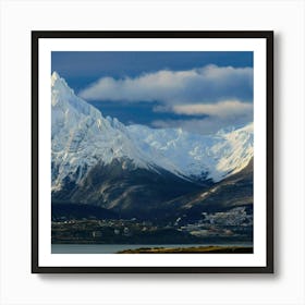 Snow Capped Mountains Art Print