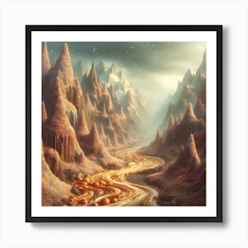 Ice Cream Mountain 3 Art Print