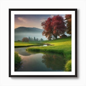 Autumn In Switzerland Art Print