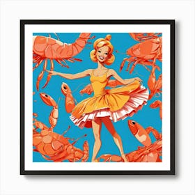 Crawfish Dancer Art Print