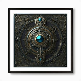 Blue Orb Art Print