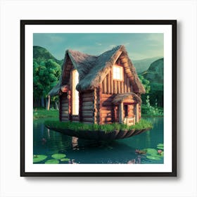 Floating House Art Print