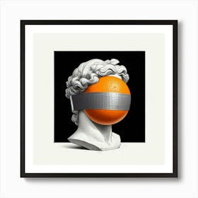 Orange Head Art Print