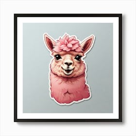 Llama Art Print